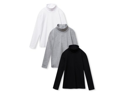 SET - 3ks - Rolák s dlouhým rukávem - více barev - velikost 104