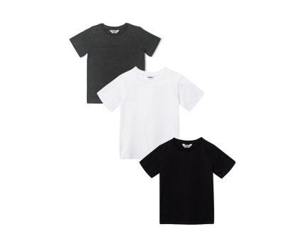 SET - 3ks - Tričko s krátkým rukávem - více barev - velikost 170