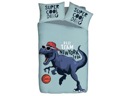 Set dětského povlečení pro kluky i teenagery - Super Cool Dino - velikost 114