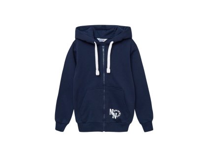 Unisex mikina na zip s kapucí LA - Navy - velikost 170