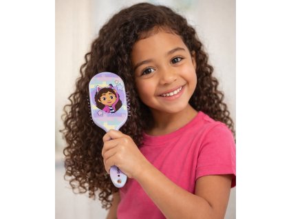 Kartáč na vlasy GÁBININ KOUZELNÝ DOMEK fialový