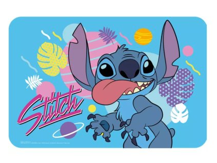Dětská jídelní podložka LILO A STITCH modrá 43x28