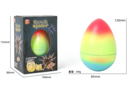 198185 vejce rostouci pavouk 12 cm