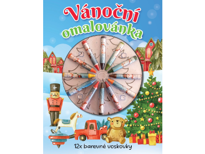 199600 vanocni omalovanka voskovky
