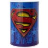 Pokladnička válec Superman 10x15cm dětská kasička kovová