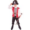 KARNEVAL Šaty Pirát set s kloboukem vel. M (120-130cm) 6-8 let *KOSTÝM*