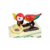 Pokladnička na mince papoušek - červená