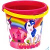 _Ostatní 1_ Baby kbelík na písek jednorožec 17cm holčičí růžový s obrázkem Unicorn