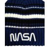 Čepice NASA zimní chlapecká pletená modrá