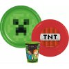 Jídelní set MINECRAFT TNT s kelímkem 3dílná