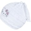 Pletená čepička-šátek New Baby kočička fialová