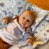 Oboustranný Set z Velvet do kočárku New Baby sloni mátový