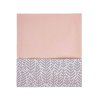 Dětská oboustranná deka Velvet Womar 75x100 šedo-lososová