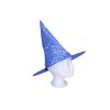 Set karneval - čarodějnický klobouk modrý 35x36 cm