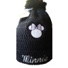 Dívčí čepice MINNIE s bambulí zimní šedá