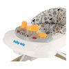 Dětské chodítko Baby Mix s volantem a silikonovými kolečky mátový
