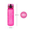 BAAGL Tritanová láhev na pití Logo - růžová 500 ml