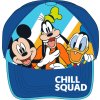 Chlapecká kšiltovka MICKEY PLUTO A DONALD modrá
