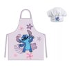 Dětská zástěra LILO&STITCH set s čepicí fialový