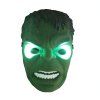 Hulk svítící maska zelená