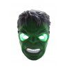 Hulk svítící maska zelená