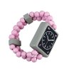Hodinky Watch dřevěné oboustranné růžové