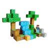 Magnetická stavebnice Minecraft Stromy a vodopád s postavičkou 101ks