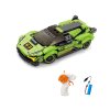 188385 stavebnice auto zelene rc na dalkove ovladani 17 cm 275 dilku