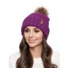 Dámská pletená čepice - 8601 - liliová - pro obvod hlavy 58 cm