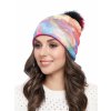 Dámská pletená čepice - 8828 - duhová - pro obvod hlavy 58 cm