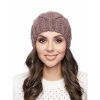 Dámská pletená čepice - 9568 -  kakaová - pro obvod hlavy 58 cm