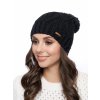 Dámská pletená čepice - 9568 - černá - pro obvod hlavy 58 cm