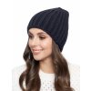 Dámská pletená čepice - 9571 - tmavě modrá - pro obvod hlavy 58 cm
