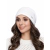 Dámská pletená čepice - 9594 - bílá - pro obvod hlavy 58 cm