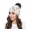 Dámská pletená čepice - 9830 - mléčně bílá - pro obvod hlavy 58 cm