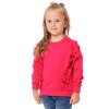 Dívčí mikina Frill - malinová - velikost 122