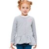 Dívčí mikina Magic - šedý melanž - velikost 122