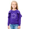 Dívčí mikina Star - fialová - velikost 152