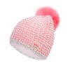 Dívčí pletená čepice - 9490 - plameňák - pro obvod hlavy 54 cm