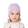 Dívčí pletená čepice - 9661 - světle šeříková - pro obvod hlavy 50 cm