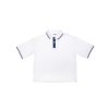 Dívčí polo s krátkým rukávem - bílá - velikost 170