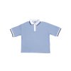 Dívčí polo s krátkým rukávem - modrá - velikost 170