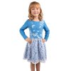 Dívčí šaty Beautiful - modrá/bílá - velikost 122