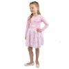Dívčí šaty Beautiful - růžová/bílá - velikost 122