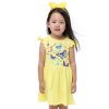 Dívčí šaty Motýlci - žlutá - velikost 122