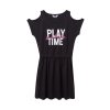 Dívčí šaty Play Time - černá - velikost 164