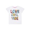 Dívčí tričko Love Cool Vibe - bílá - velikost 164