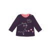 Dívčí tričko s dlouhým rukávem Cute Cat - fialová - velikost 98