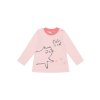 Dívčí tričko s dlouhým rukávem Cute Cat - růžová - velikost 98