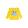 Dívčí tričko s dlouhým rukávem Mexico Cat - žlutá - velikost 122
